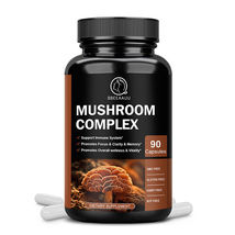 90 Mushroom Complex Supplement 10x Lions Mane Reishi, Shiitake Immune Capsules - £40.70 GBP