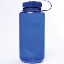 Nalgene Sustain 32oz Wide Mouth Bottle (Denim) Recycled Reusable Blue - £12.38 GBP