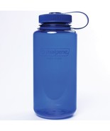 Nalgene Sustain 32oz Wide Mouth Bottle (Denim) Recycled Reusable Blue - £12.40 GBP