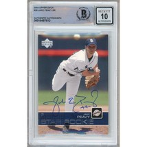 Jake Peavy San Diego Padres Signed 2003 Upper Deck RC #26 BAS BGS Auto 10 Slab - £78.30 GBP