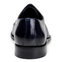 Belvedere Studio Men's Dress Shoes Alexander Deerskin Leather Navy image 5