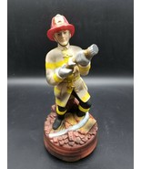 Aldon &quot;The Valiant Nozzleman&quot; Music Figurine Firefighter fireman - £19.45 GBP