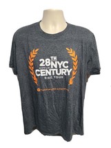 28th Annual NYC Century Bike Tour Adult Gray XL TShirt - £11.87 GBP