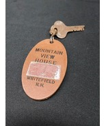 Old Room Key &amp; Tag Mountain View House Whitefield New Hampshire White Mo... - $29.63