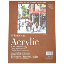 Strathmore Acrylic Paper Pad 9&quot;X12&quot;-10 Sheets -430900 - $21.99