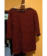 Lands End ~ Womens 100% Cotton Striped Top ~ 3/4 Sleeve Top Size S ~ 6-8 - $10.41 CAD