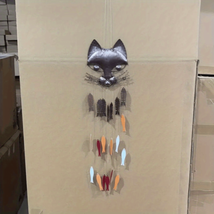 1pc Metal Cat Wind Chime, Fish Wind Bell Pendant, Novel And Interesting ... - $17.56