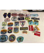 Lot Of 26 Vtg Fishing &amp; Boats BADGES, PLUS 5 plastic peel on, RANGER, BA... - $64.35