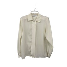 Vintage Yves St Clair Blouse Womens 6 Used Cream - £15.82 GBP