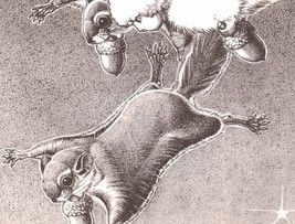 Snow Angel with Flying Squirrels 1947 Original Illustration Dorothy Lathrop - £19.57 GBP