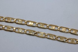 Bony Levy 14K Yellow Gold 2.5mm Mariner Link Bracelet 7&quot; Long - £74.18 GBP