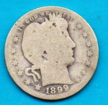 1899 O Barber Quarter (Silver) - $15.00