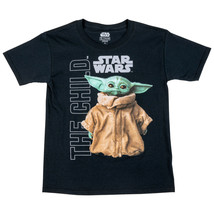 Star Wars The Mandalorian The Child Character Kids T-Shirt Black - £17.66 GBP