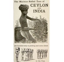 Ceylon &amp; India Machine Rolled Teas 1897 Advertisement Victorian Beverage... - $12.99