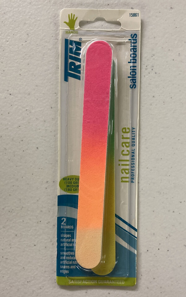 Trim Salon Boards Heavy Duty/Medium Grit 2 Pack Multi-colored - $1.97