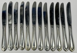 Hampton Silversmith 18/10 Flatware Gold Trim Star Stainless Knife Knives Lot 12 - £14.91 GBP