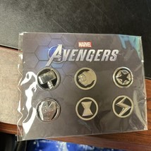 Marvel Avengers Pins Square Enix Crystal Dynamics Video Game Promo - £8.86 GBP