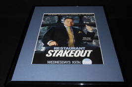 Restaurant Stakeout Framed 11x14 ORIGINAL Advertisement Food Network  - £27.65 GBP