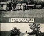 Cabins Service Station Gas Globes Dual View Split Rock Falls NY 1937 Pos... - $27.67