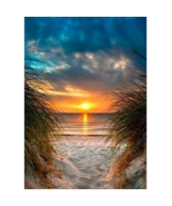 Sunset Seascape Living Room Decorative Painting Full Drill - £15.73 GBP