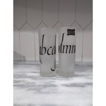 Dartington Designs Frosted High Ball Glasses, Alphabet Design Tumblers, ... - $575.46 MXN