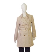 Michael Michael Kors Beige Double Breasted Belted Trench Jacket Coat Size M - $148.50
