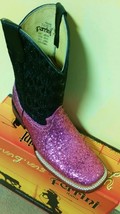 Little girls, Ferrini Cowgirl Boot, Childrens Cowgirl, Pink, Sparkly lea... - $69.99