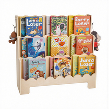VEVOR Montessori Bookshelf, 3-Tier Scalloped Kids, Front Facing Toddler ... - $877.17 MXN