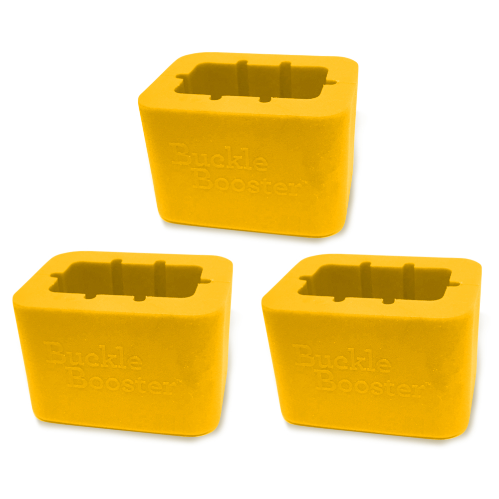 Buckle Booster™ Receptacle Raiser Seat Belt Extender Pros - Yellow - 3pk - $10.99
