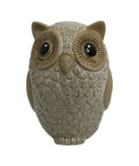 Vintage Ceramic Owl Animal White Tan Glazed Figure Pottery Stoneware Fig... - $35.91 CAD