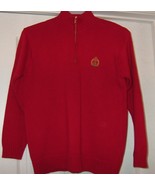 Ralph Lauren red sweater with top zipper new wo tags size Sm. but fits a... - $12.00