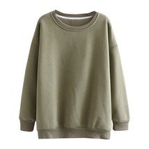 Tangada women 100 cotton oversize couple fleece sweatshirts 16 colors 2020 autum - £73.97 GBP