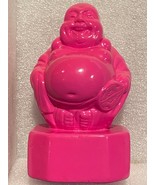4.5&quot; Pink Ceramic Budha Small Figurine *NIce Detail* Pre Owned BT1 - $18.97 CAD