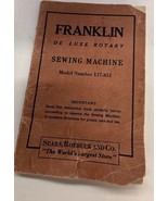 1934 &quot;FRANKLIN ROTARY SEWING MACHINE&quot; INSTRUCTION BOOKLET (35 PAGES, NICE) - $14.59 CAD