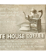 1924 White House Coffee Advertisement Food Ephemera 3.5 x 4.75&quot; - $372.98 MXN