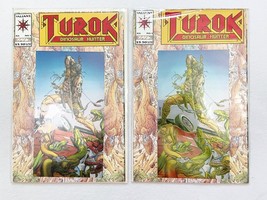 2 Turok Dinosaur Hunter Comic #1 Embossed Red Foil &amp; Chromium Cover - £11.25 GBP