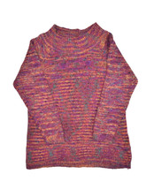 Vintage Spice of Life Sweater Womens M Multicolor Knit Striped Pullover ... - $28.74