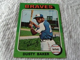 1975 TOPPS #  33   DUSTY  BAKER    NM  /  MINT  OR  BETTER   BRAVES  BAS... - $54.99