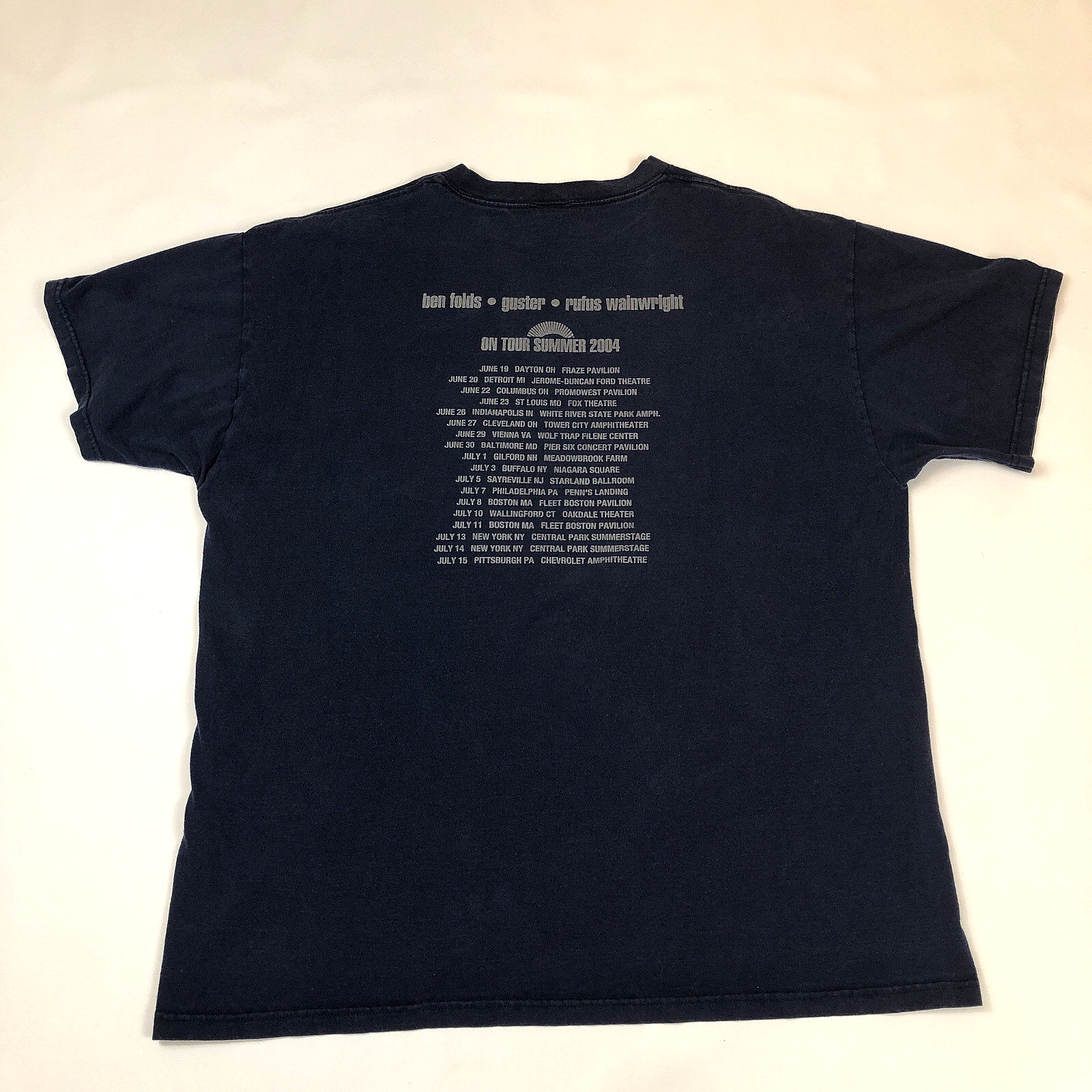 Vintage 2004 Ben Folds Guster Rufus Wainwright Tour Double Sided T- Shirt XL Item image 8