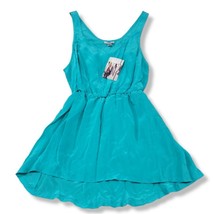 Ecote Top Size Small Women&#39;s Urban Outfitters Sleeveless Turquoise 100% Silk New - £18.98 GBP