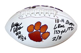 JUSTYN ROSS Autograph SIGNED CLEMSON TIGERS  F.S. LOGO LIMITED FOOTBALL ... - £127.51 GBP