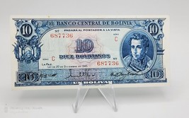 Bolivia Banknote 10 Bolivianos 1945 P-139  UNC - £6.98 GBP