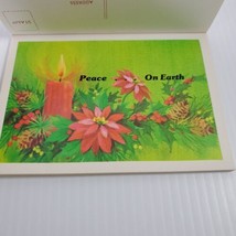 Vintage Christmas Postcard Set Divided Back Floral Peace On Earth Poinsettia - £11.17 GBP