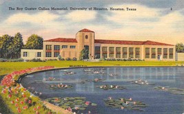 Cullen Memorial University of Houston Texas linen postcard - £5.14 GBP