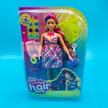 Barbie Totally Hair Doll Flower Themed with 8.5 in Hair &amp; 15 Styling Accessories - £18.09 GBP