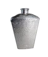 Vtg Metallic Silver 8&quot; Glass Coffin Bottle, Vase Decor Whimsigoth Academ... - $16.00