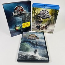 Jurassic Park Trilogy DVD/ Blu Ray Lot 90&#39;s Dinosaur Lost World Tested S... - £8.14 GBP