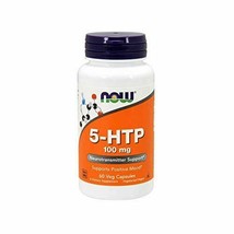 NEW Now 5-HTP 100 mg Supports Positive Mood Relaxation Vegan 60 Veg Capsules - $16.43