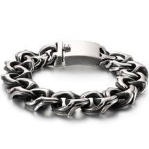 Acelet for men heavy stainless steel chain mens bracelets accessories 2020 gothic biker thumb200