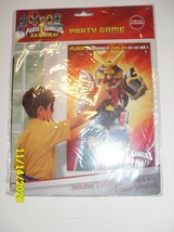 Power Rangers Samurai Party Game 1 Poster 8 Stickers 1 Paper Blindfold - £8.79 GBP